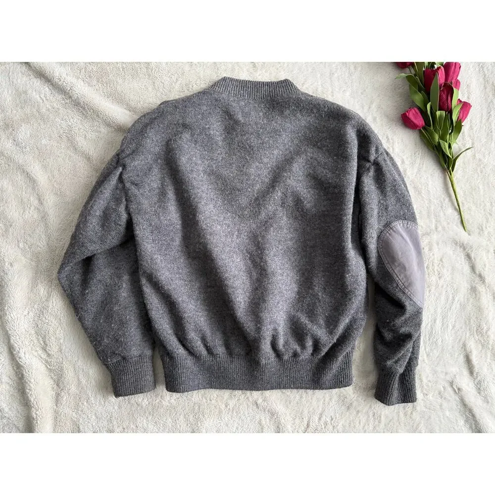 Cabela's Vintage Wind Stopper Sweater Wool Blend Size Medium